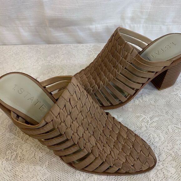 $5 ADD ON ITEM/1State Licha Mules Nubuck Leather Heels - Picture 10 of 10